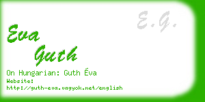 eva guth business card